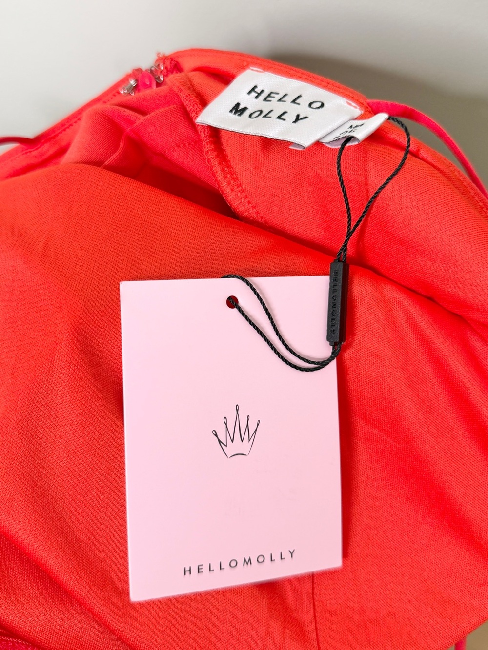 NWT Hello Molly Enter Stage Left‎ Midi Dress in Orange Prom Women’s Size 6 - Picture 10 of 12